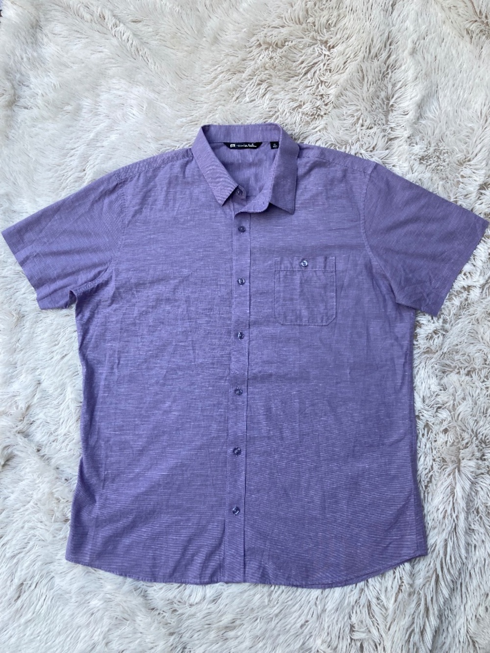 Mens Travis Mathew Cotton Button Up Size Extra Large